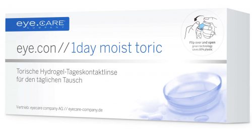 eye.con // 1day moist toric Kontaktlinsen Packung_CUT