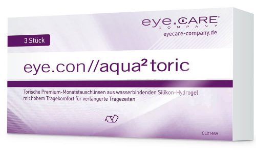 eye.con // aqua2 toric Kontaktlinsen Packung
